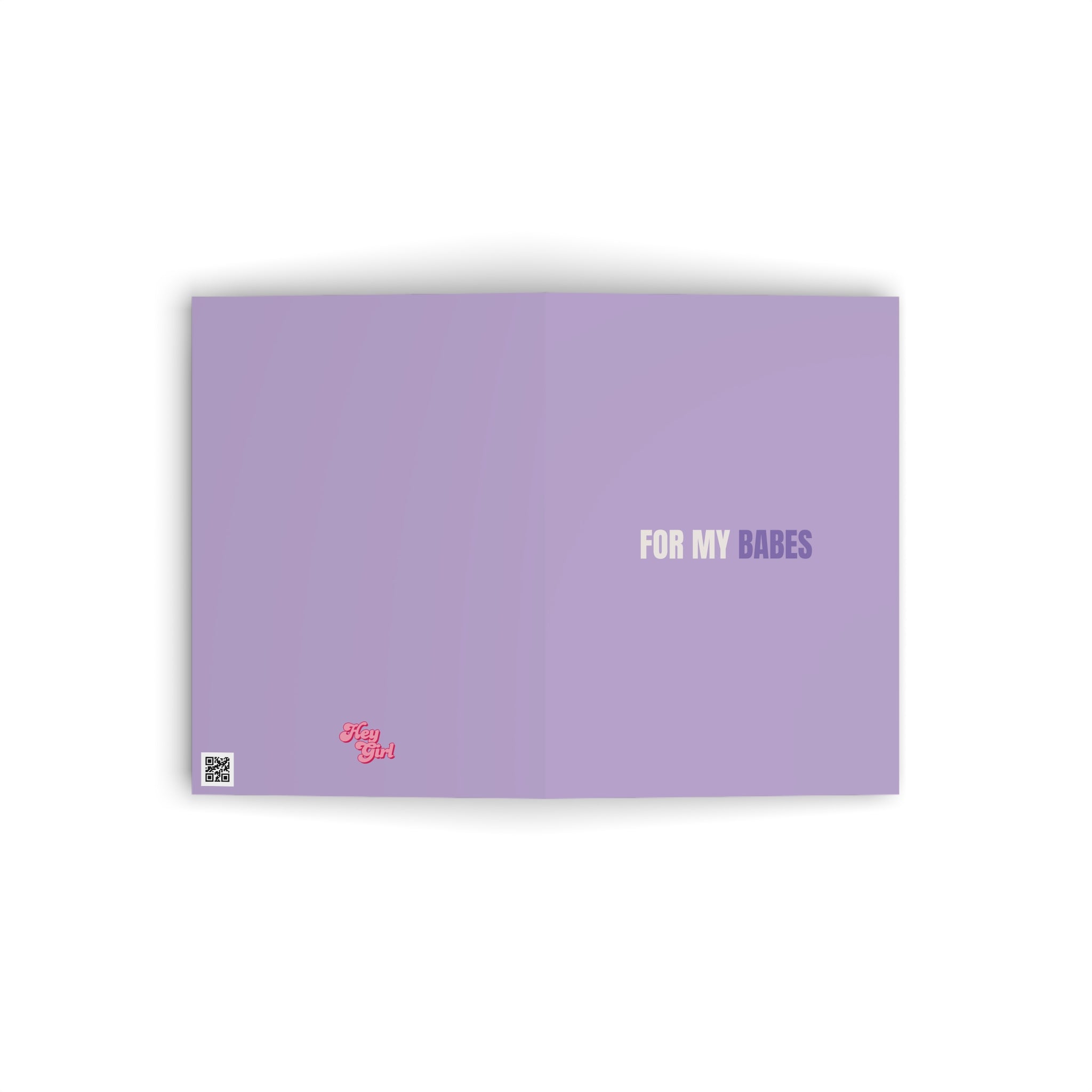 For My Babes Valentines Card