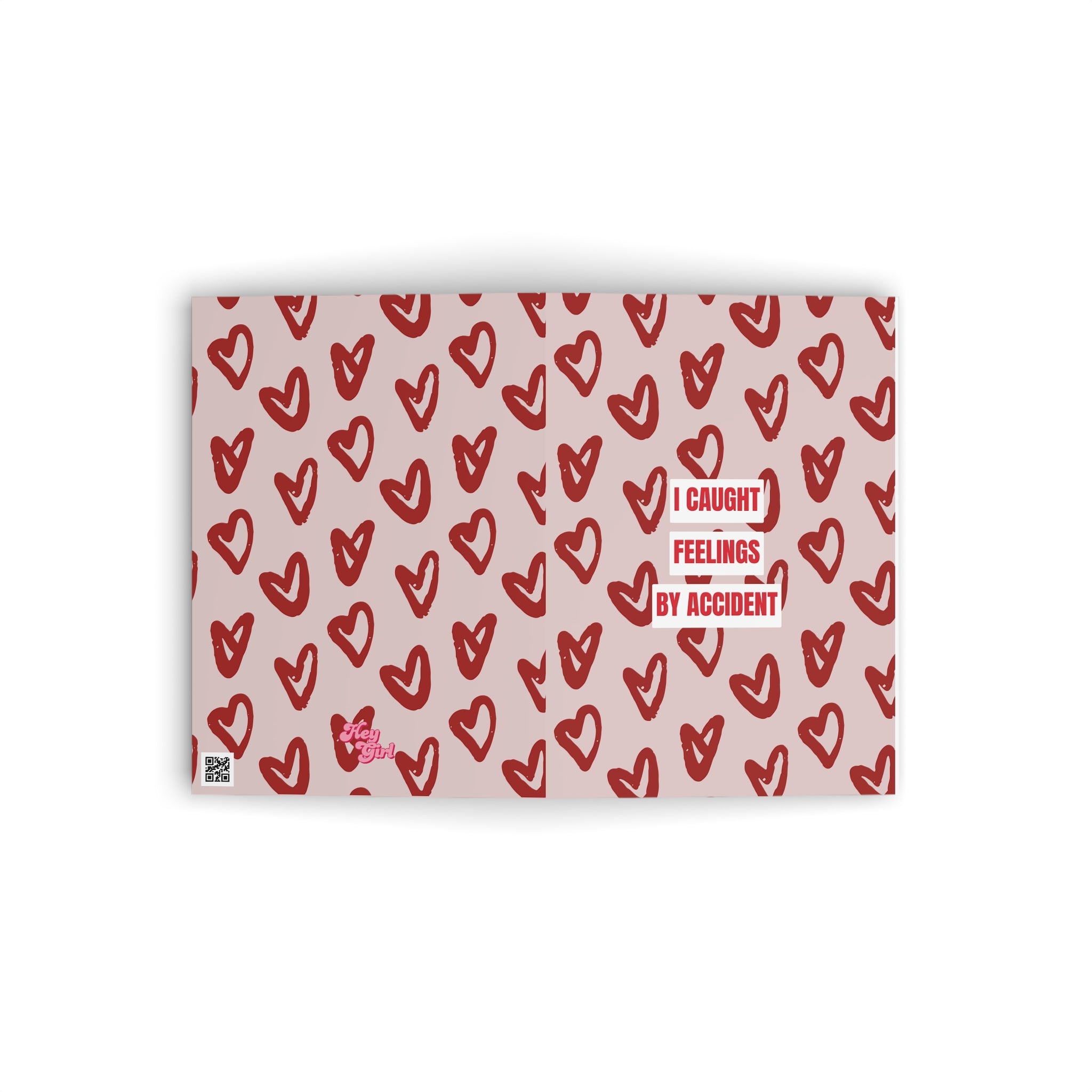 I Caught Feelings By Accident Valentines Card