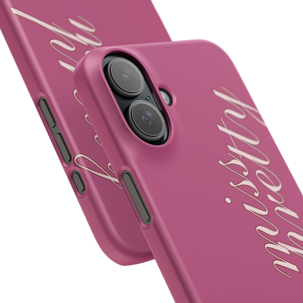 Pink “Miss Pretty” Phone Case, Feminine Protective iPhone Cover