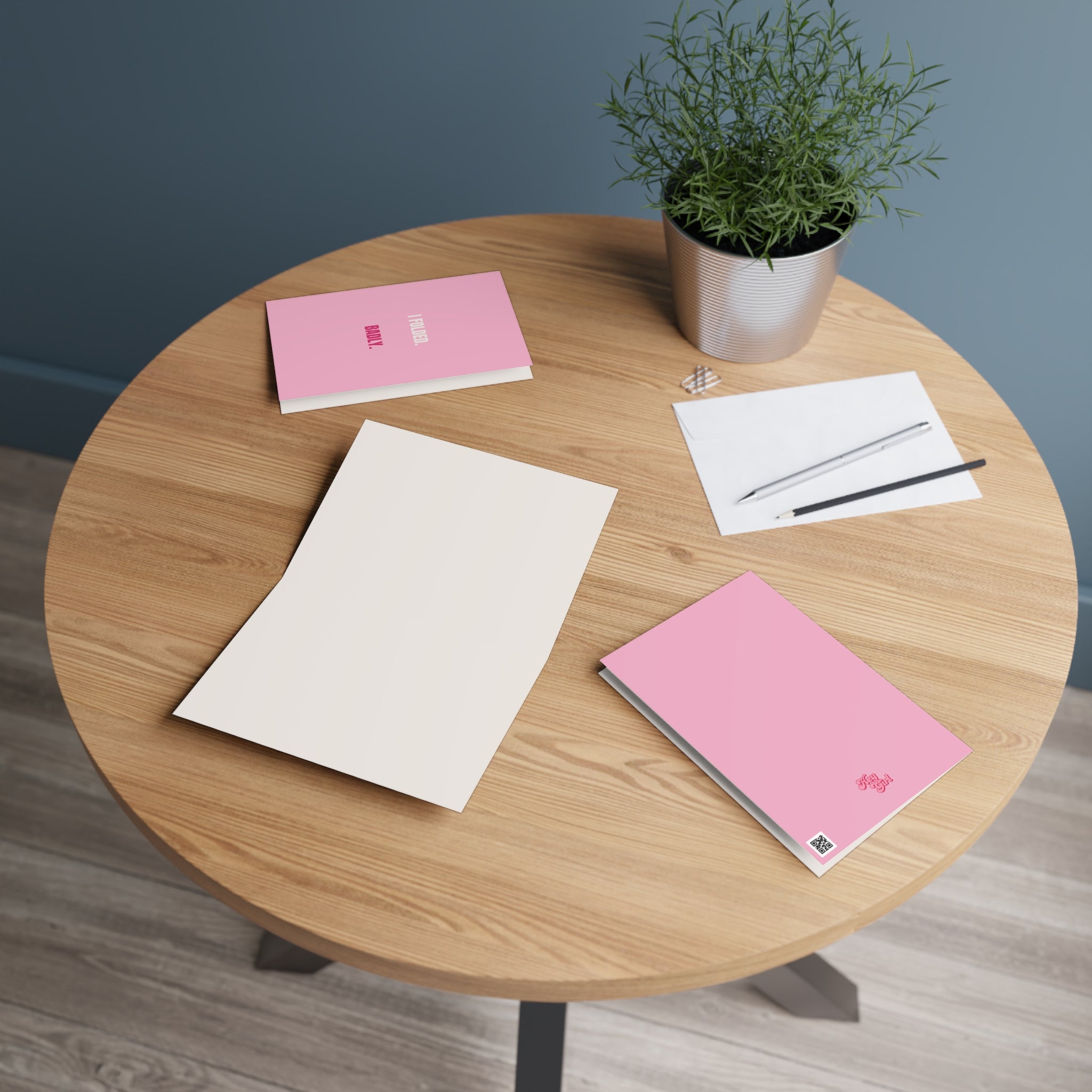 I Folded. Badly. Greetings Card