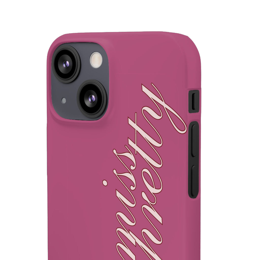 Pink “Miss Pretty” Phone Case, Feminine Protective iPhone Cover