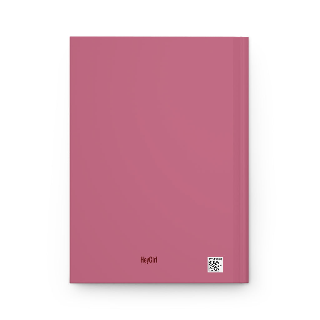 Hardcover Journal — "Plotting My Empire" Motivational Planner (Pink Matte)
