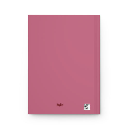 Hardcover Journal — "Plotting My Empire" Motivational Planner (Pink Matte)