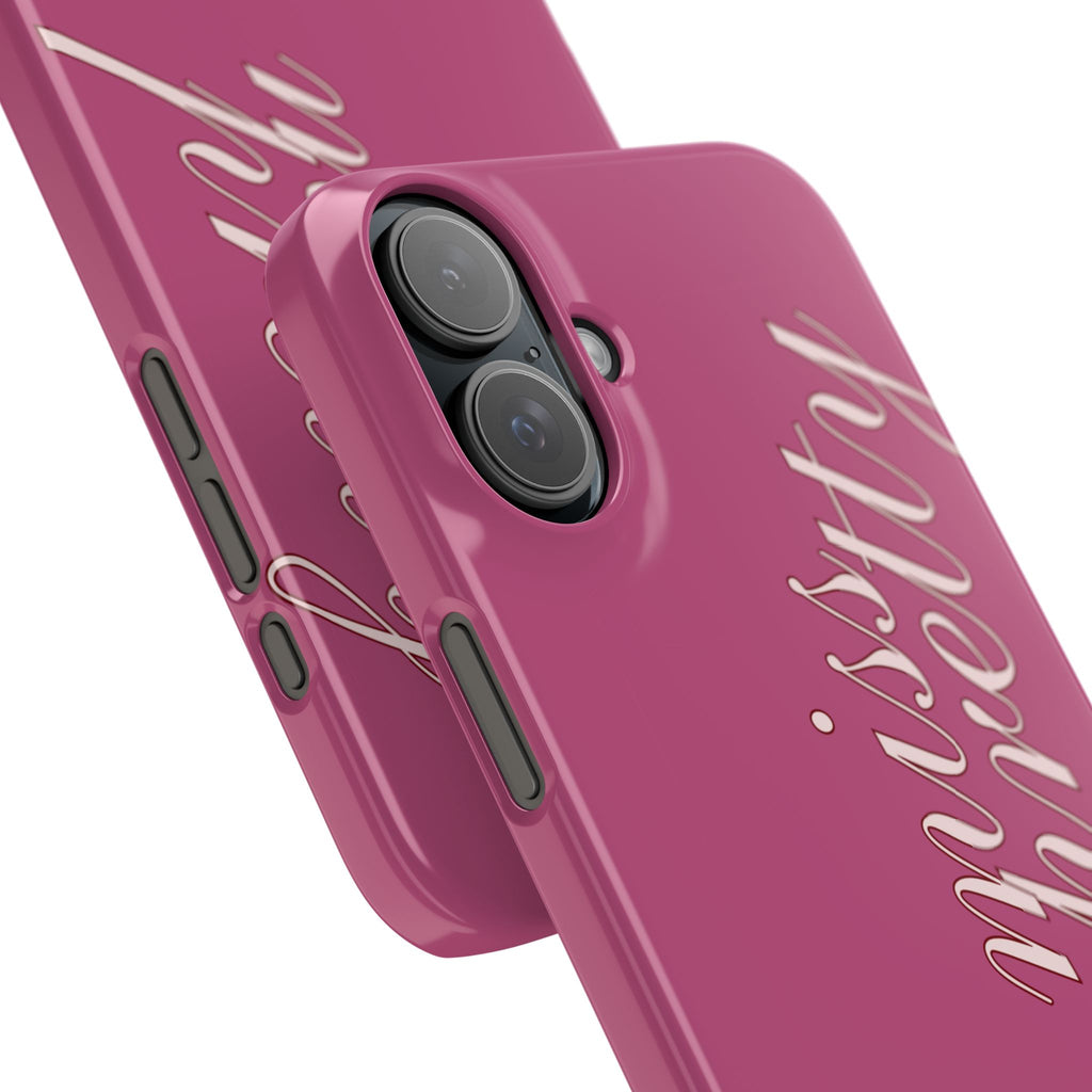 Pink “Miss Pretty” Phone Case, Feminine Protective iPhone Cover