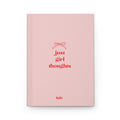 'Just Girl Thoughts' Hardcover Journal — Perfect Notebook for Overthinking, Dreams, & Manifesting