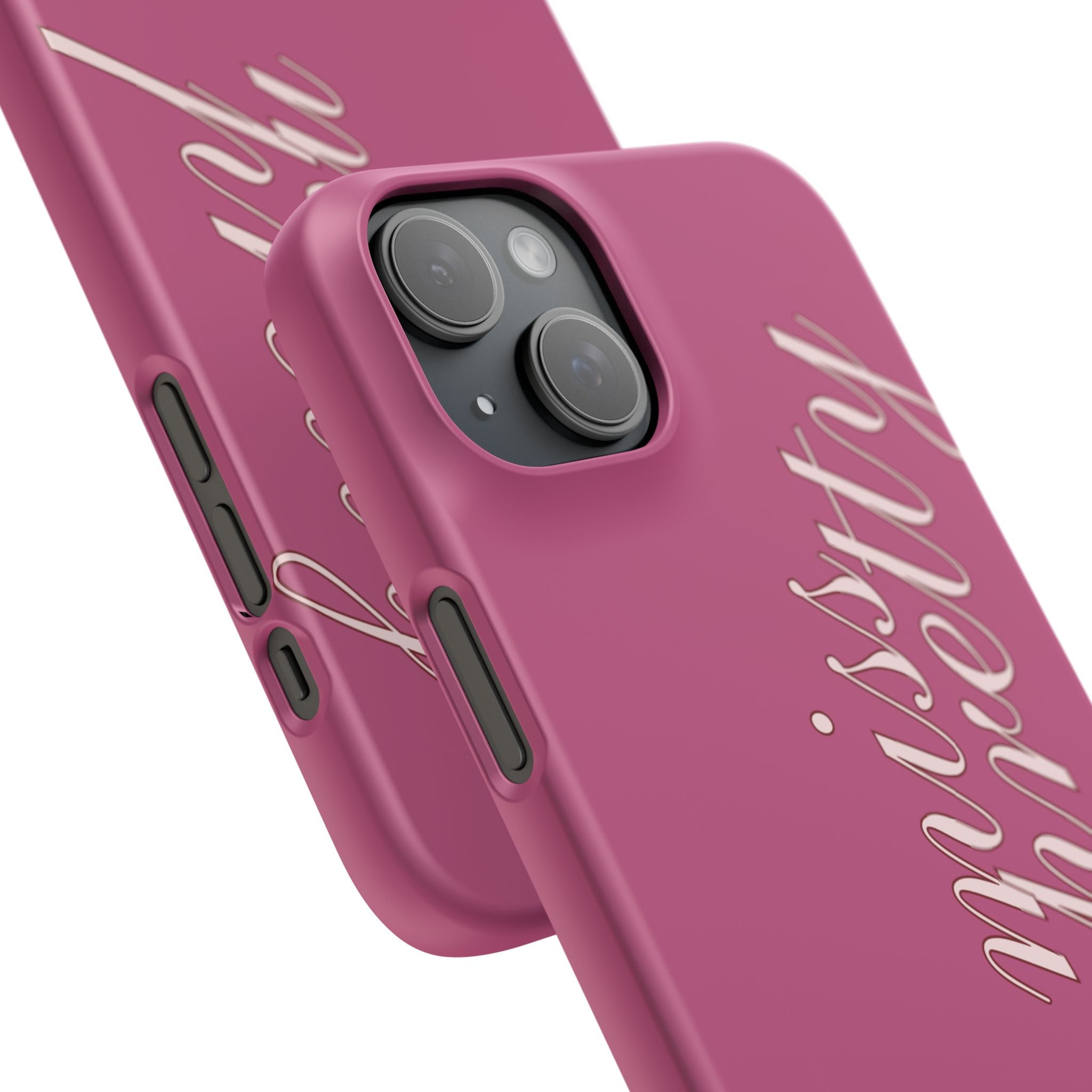 Pink “Miss Pretty” Phone Case, Feminine Protective iPhone Cover